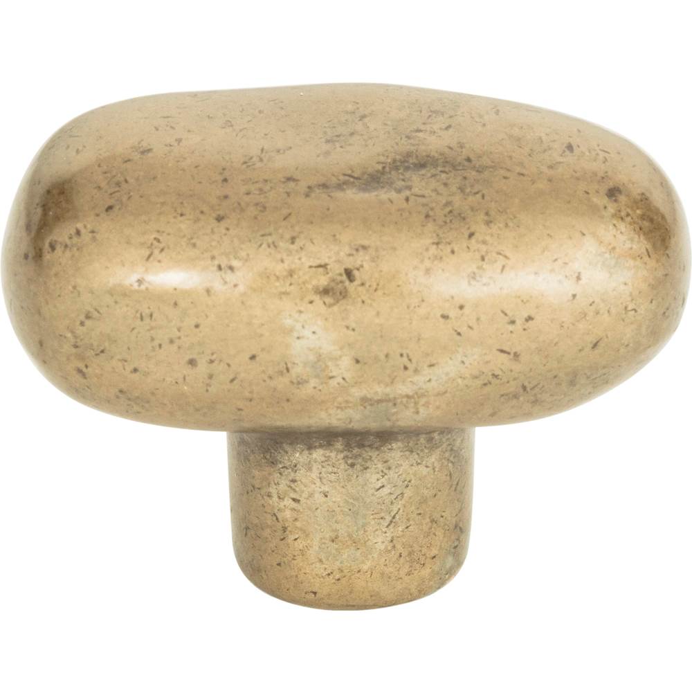Atlas Distressed Oval Knob 1 11/16 Inch Champagne