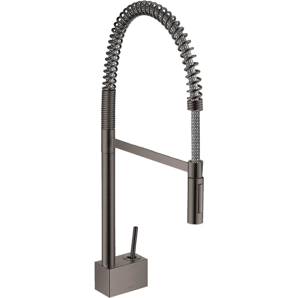Axor Starck Semi-Pro Kitchen Faucet 2-Spray, 1.75 GPM in Brushed Black Chrome
