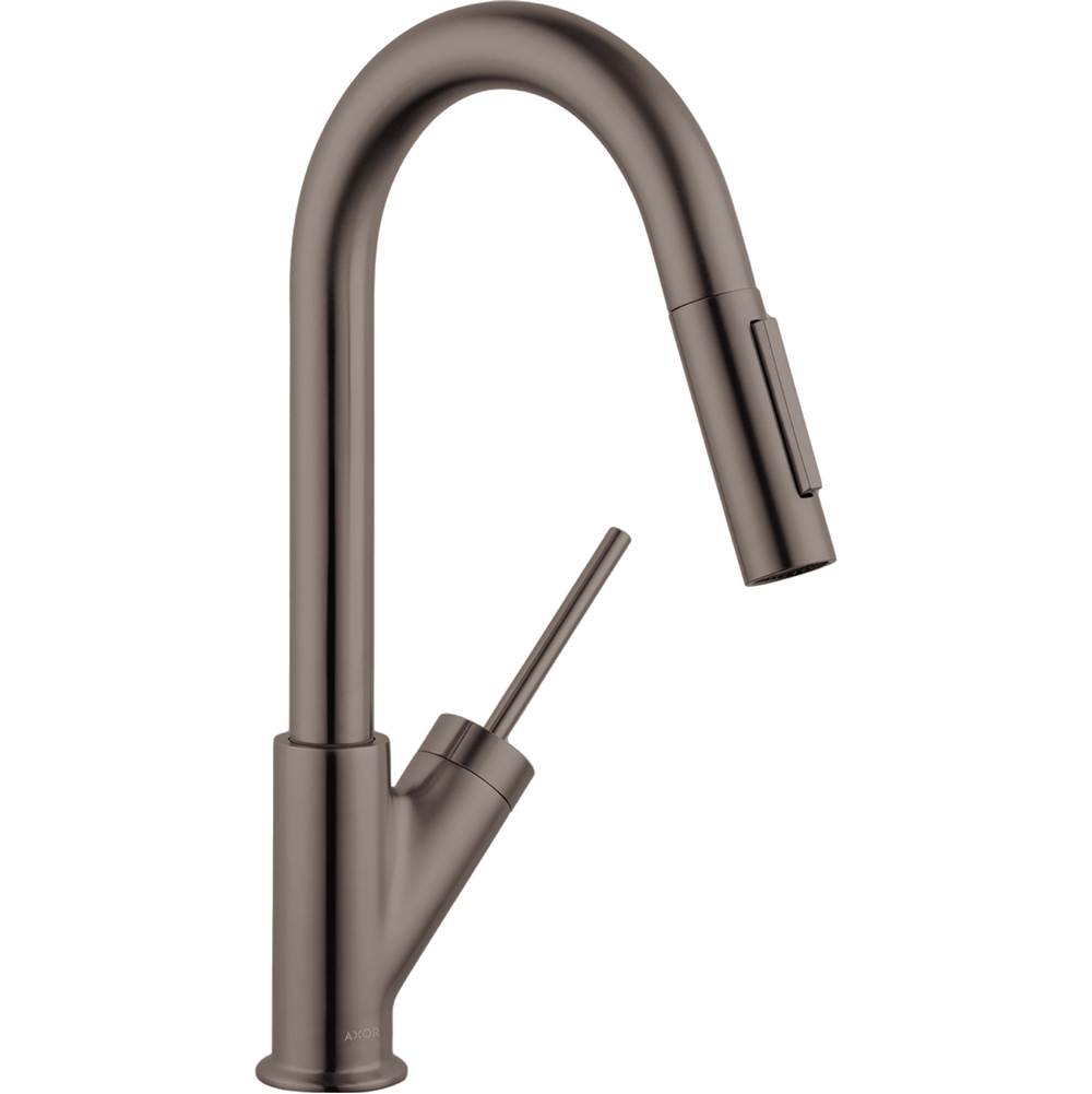 Axor Starck Prep Kitchen Faucet 2-Spray Pull-Down, 1.75 GPM in Brushed Black Chrome