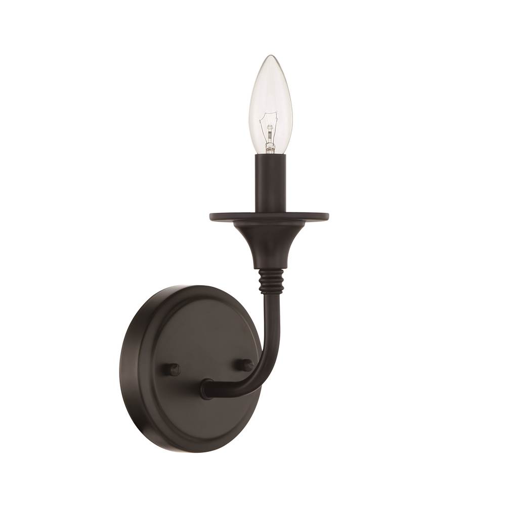 Craftmade Jolenne 1 Light Wall Sconce - FB , Damp rated