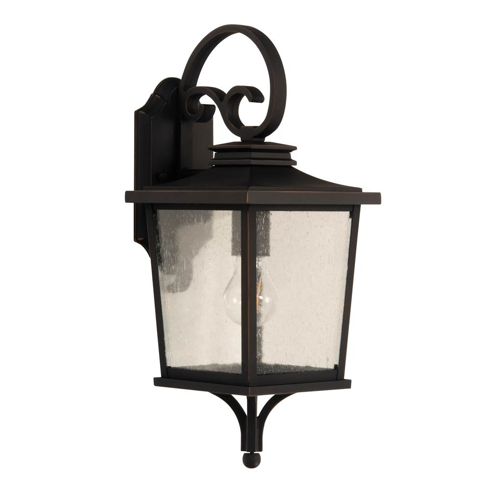 Craftmade Tillman Small 1 Light Outdoor Lantern in Dark Bronze Gilded