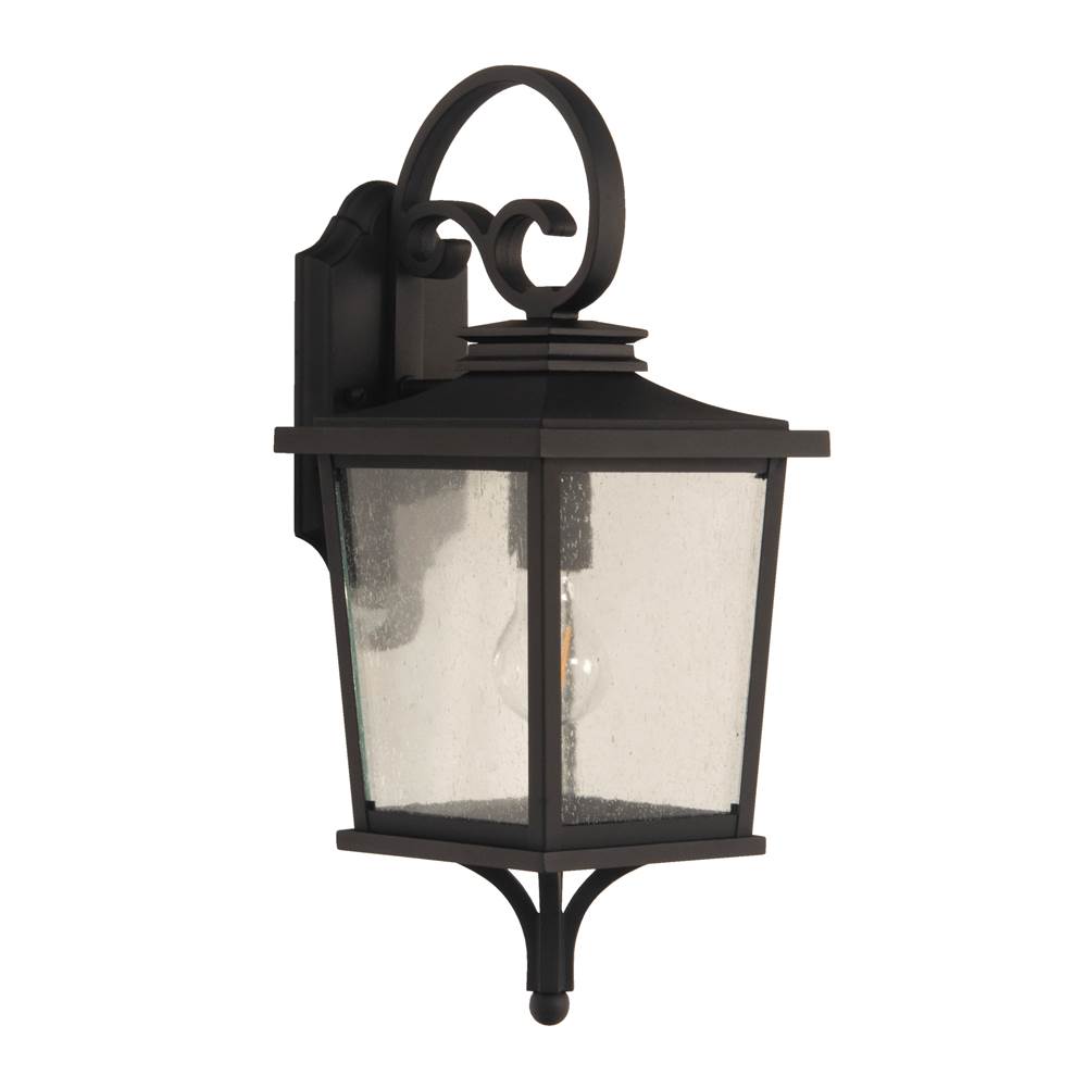 Craftmade Tillman Small 1 Light Outdoor Lantern in Textured Matte Black