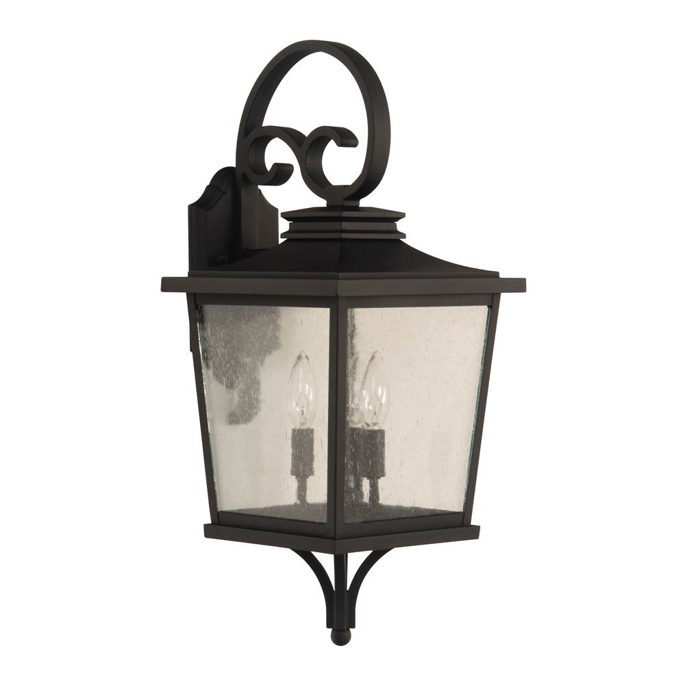 Craftmade Tillman Medium 3 Light Outdoor Lantern in Textured Matte Black