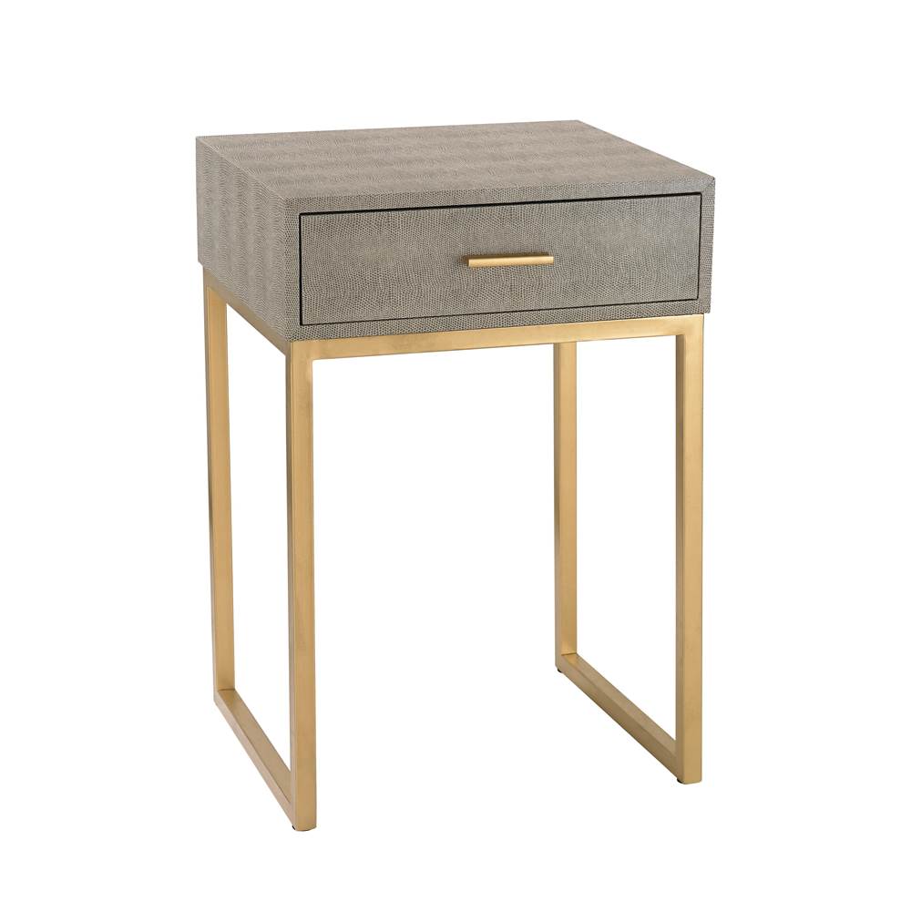 Elk Home Shagreen Accent Table - Gray
