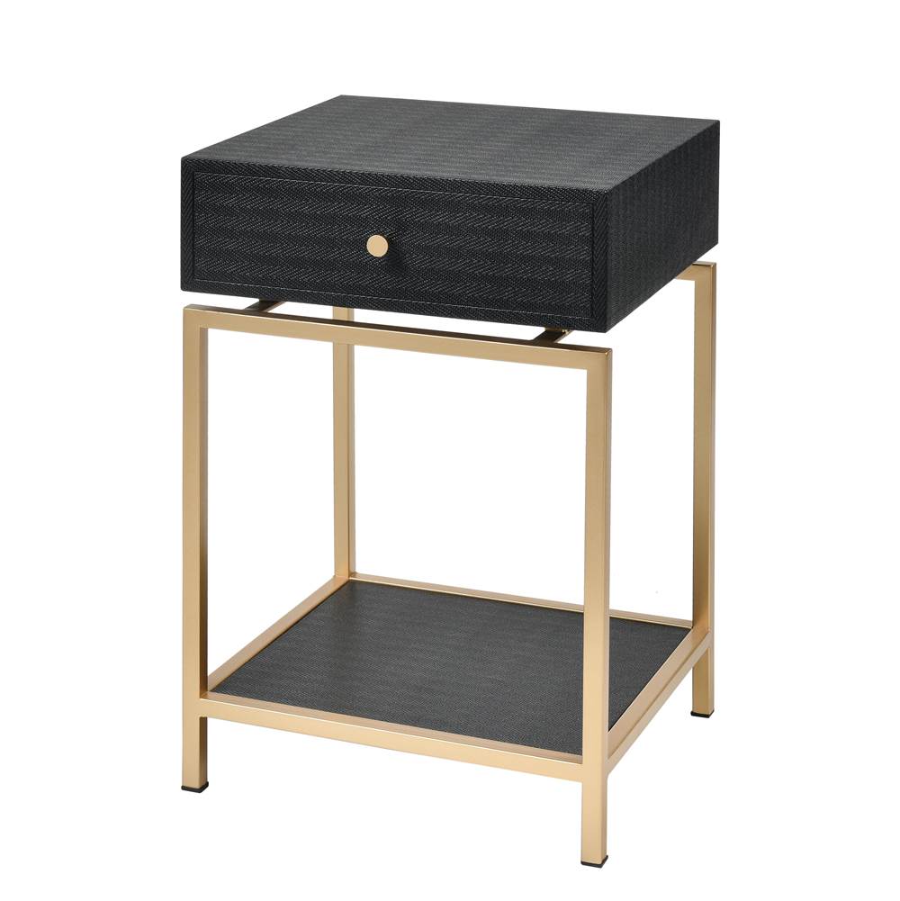 Elk Home Clancy Accent Table - Black