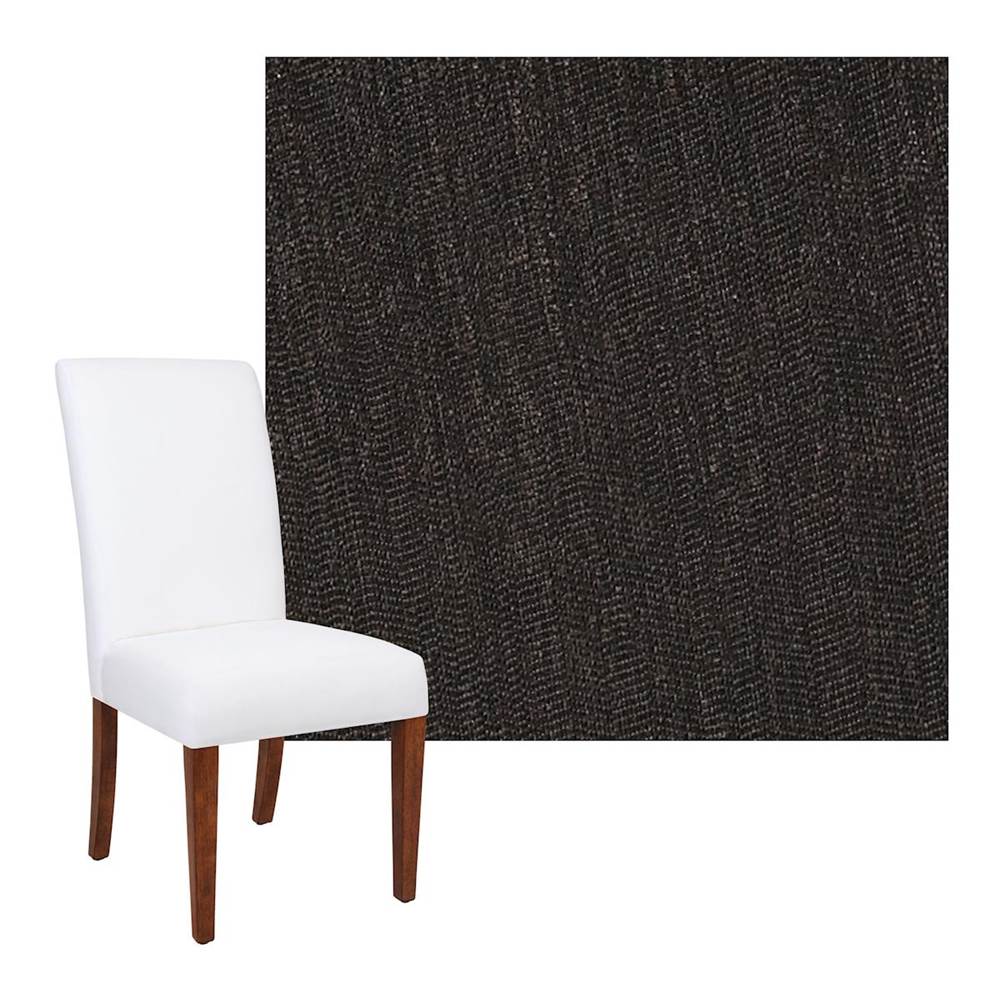 Elk Home Davoy Chocolate Parsons Half Skirted Chair - COVER ONLY