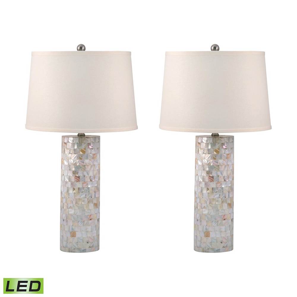 Elk Home Mother of Pearl 28'' High 2-Light Table Lamp - Natural
