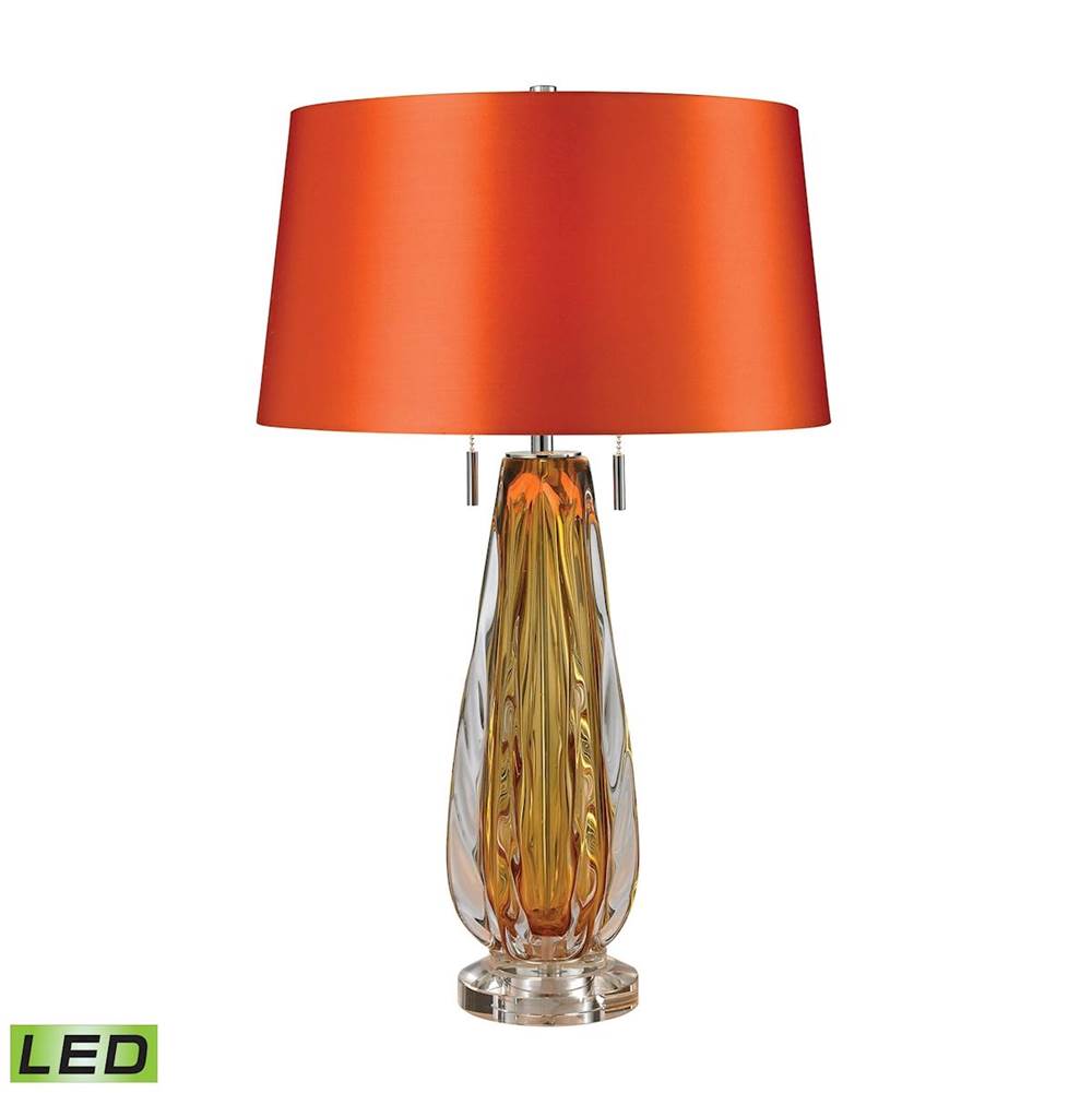 Elk Home Modena 26'' High 2-Light Table Lamp - Amber