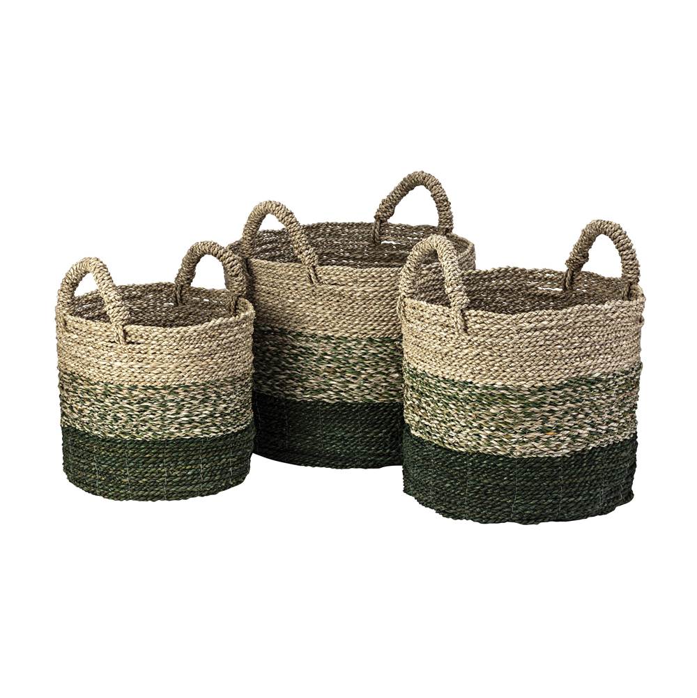 Elk Home Maton Seagrass Basket - Set of 3