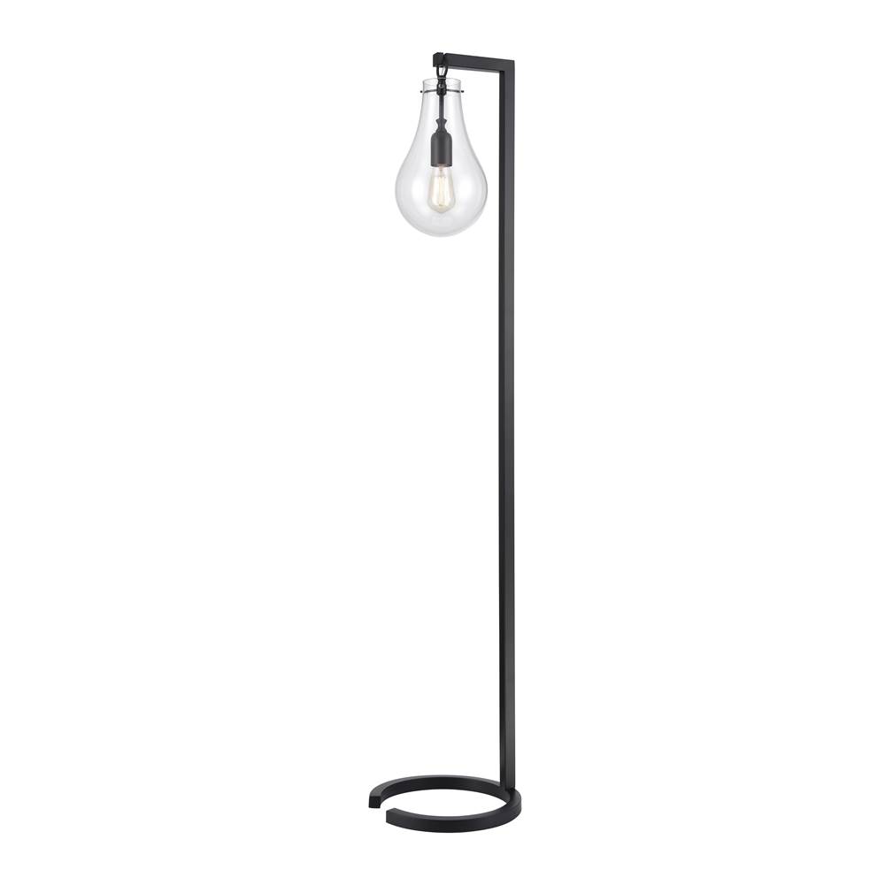 Elk Home Teardrop 60'' High 1-Light Floor Lamp - Matte Black - Includes LED Bulb