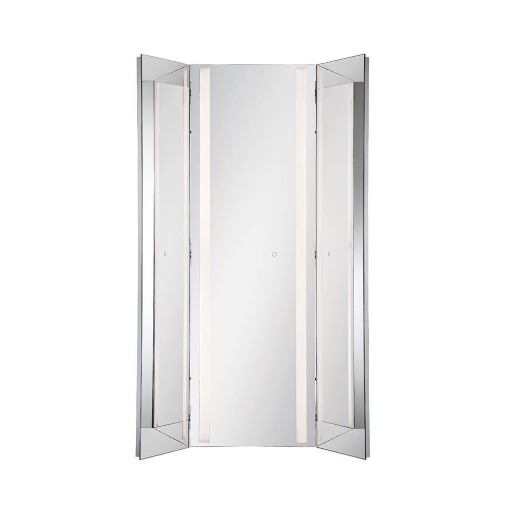 Eurofase Adjustable Back-Lit Tri-Fold Led Mirror