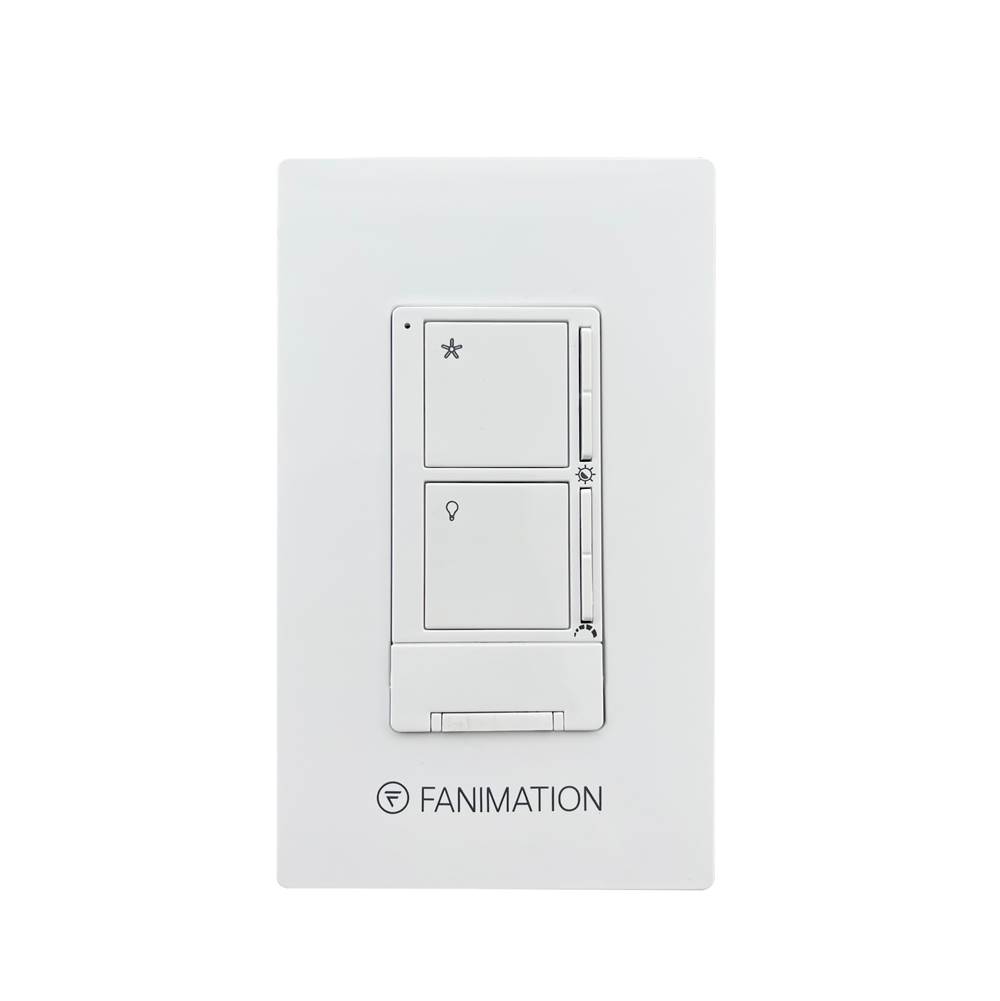 Fanimation Ceiling Fan Wall Control - Fan 3 Speeds and CCT Light - White
