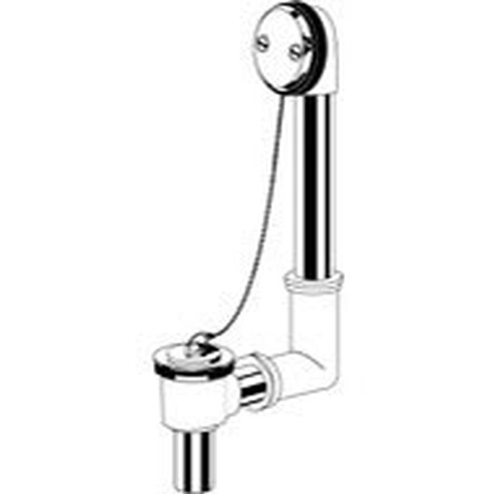 Gerber Plumbing Gerber Classics Chain & Stopper 20 Gauge Drain in Shoe for Standard Tub Chrome