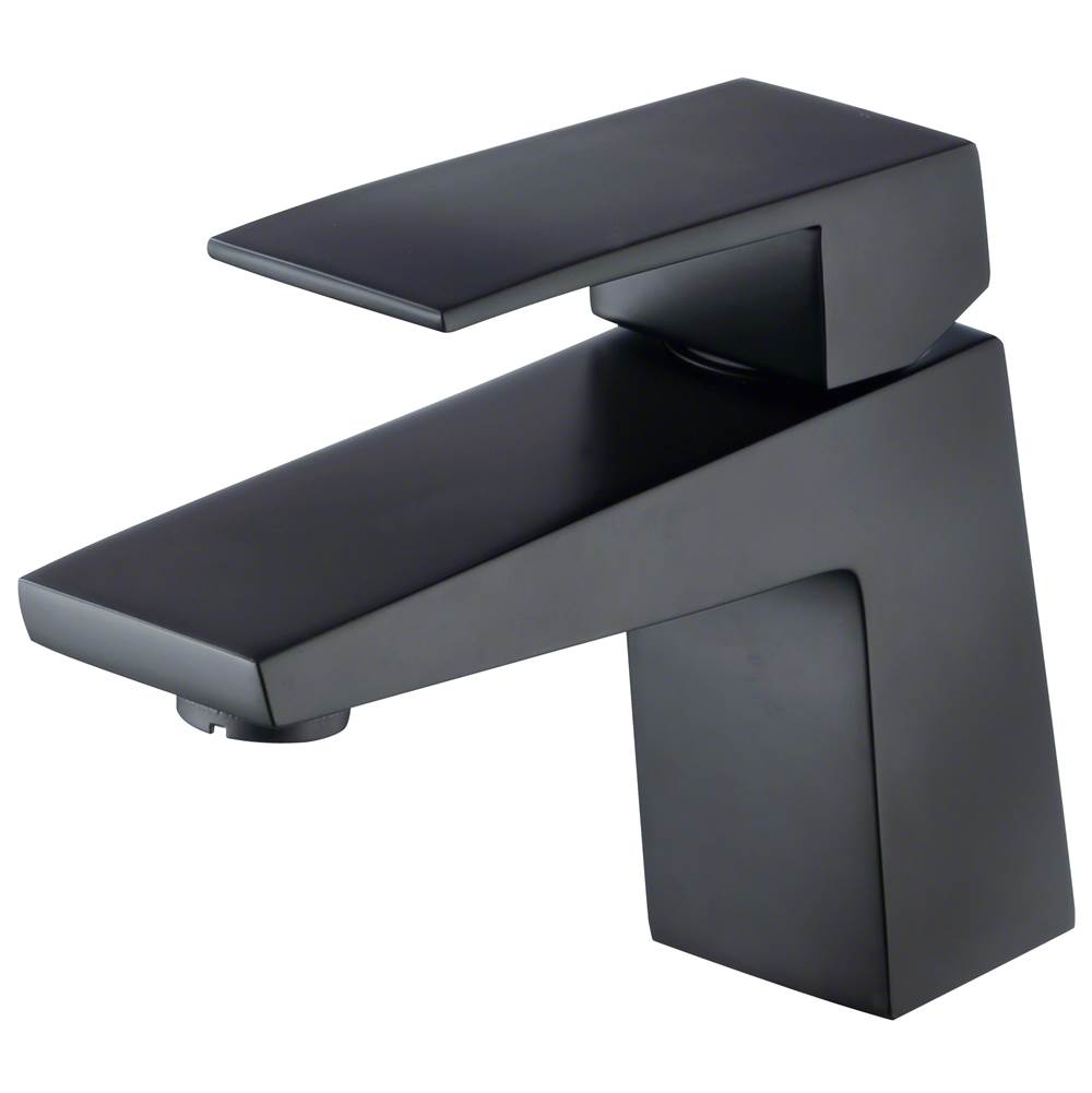Gerber Plumbing Mid-Town 1H Lavatory Faucet Single Hole Mount w/ Metal Touch Down Drain 1.2gpm Satin Black Finish
