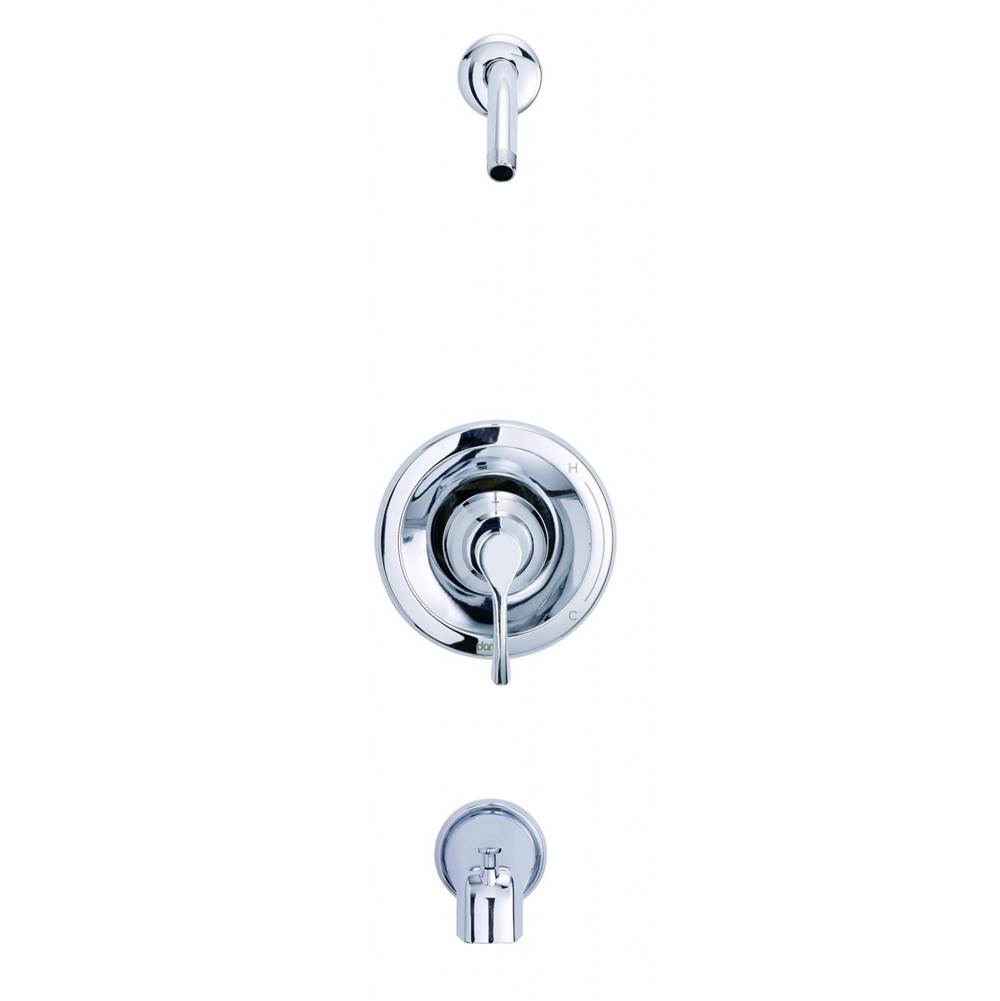 Gerber Plumbing Antioch 1H Tub And Shower Trim Kit And Treysta Cartridge W/ Diverter On Spout Less Showerhead Tumbled Bronze