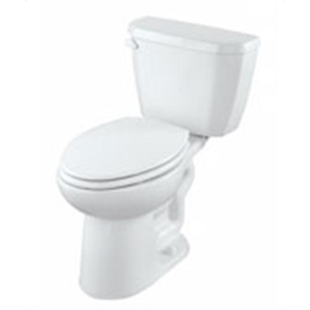 Gerber Plumbing Viper 1.28Gpf Tank 12'' Rough-In For Compact Elongated Bowl Right Hand Lever White