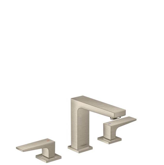 Hansgrohe Metropol Widespread Faucet 110 with Lever Handles, 1.2 GPM in Brushed Nickel