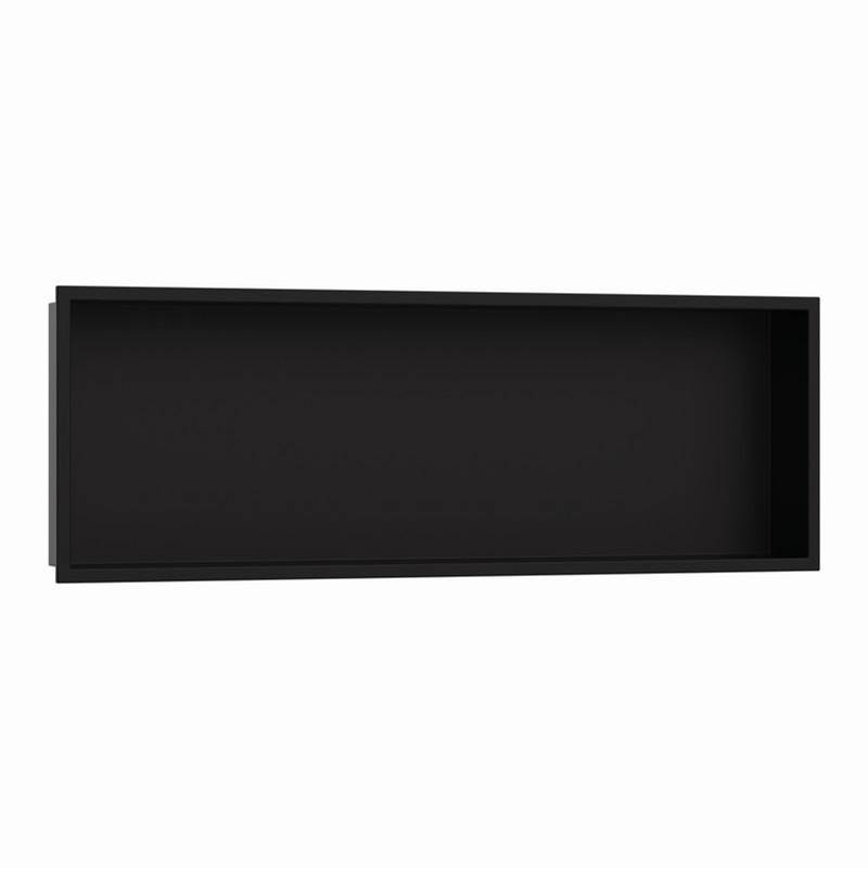 Hansgrohe XtraStoris Original Wall Niche with Integrated Frame 12''x 36''x 4''  in Matte Black
