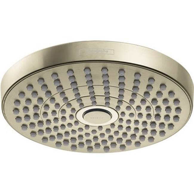 Hansgrohe Croma Select S Showerhead 180 2-Jet, 2.5 GPM  in Polished Nickel