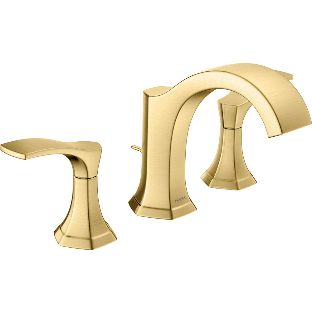 Hansgrohe Locarno Widespread Faucet 110 with pop-up drain, 1.2 GPM in Brushed Gold Optic