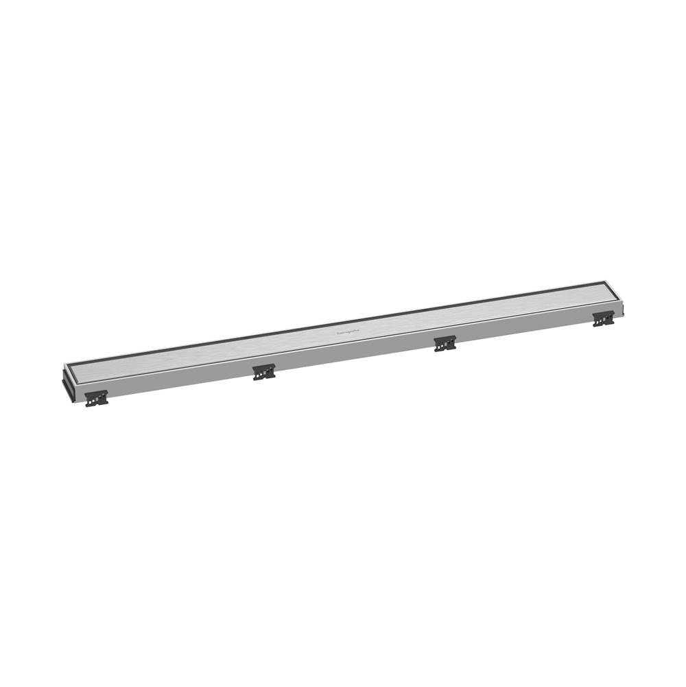 Hansgrohe RainDrain Match Trim for 31 1/2'' Rough with Height Adjustable Frame in Brushed Stainless Steel