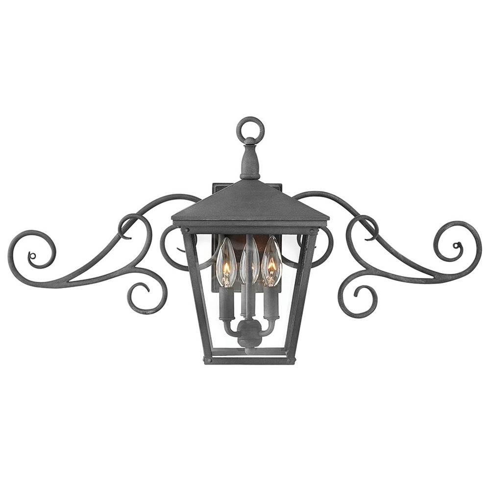 Hinkley Lighting Small Wall Mount Lantern with Scroll