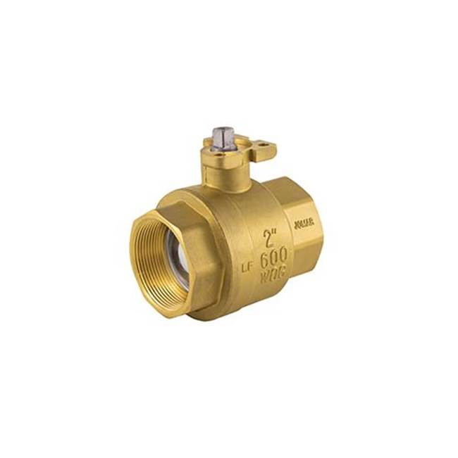 Jomar International LTD Brass, 2 Piece, Full Port, Threaded Connection, 600 Wog, Iso Mounting Pad, Stainless Steel Ball And Stem 1-1/2''