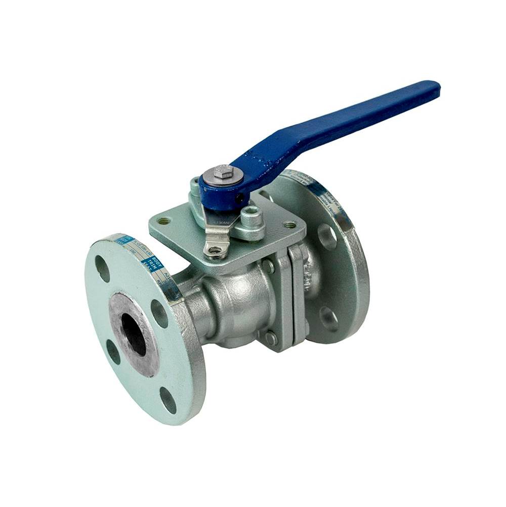 Jomar International LTD Full Port, 2 Piece, Flanged Connection, Class 150, Carbon Steel, Stainless Steel Ball And Stem 1''