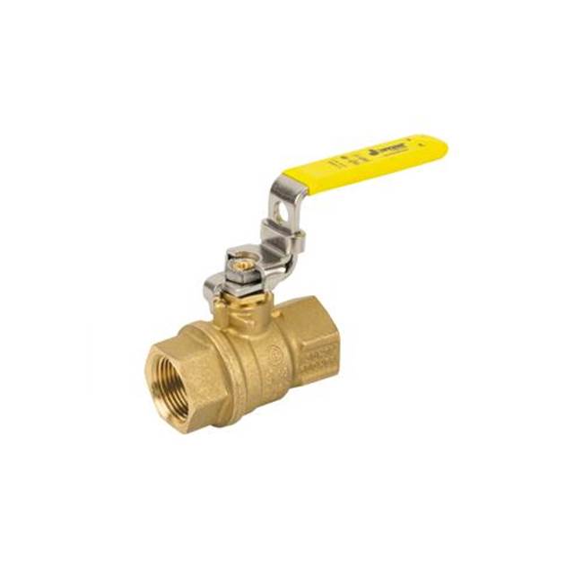 Jomar International LTD Full Port, 2 Piece, Threaded Connection, 600 Wog, With Stainless Steel Latch Lock Handle 1/2''