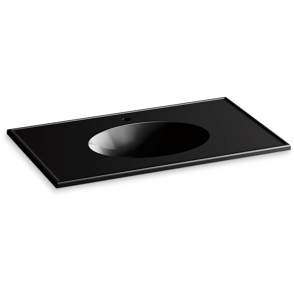 Kohler Ceramic/Impressions® 37'' Vitreous china vanity top with integrated oval sink