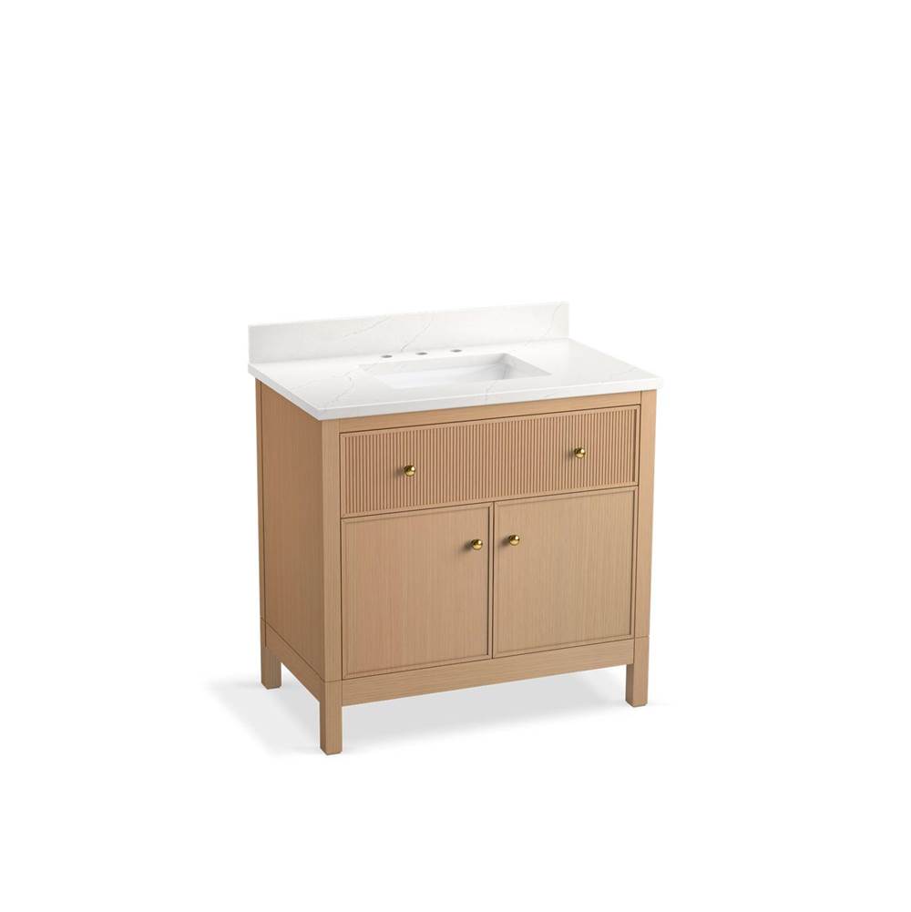 Kohler Malin™ by Studio McGee 36'' bathroom vanity cabinet with sink and quartz top