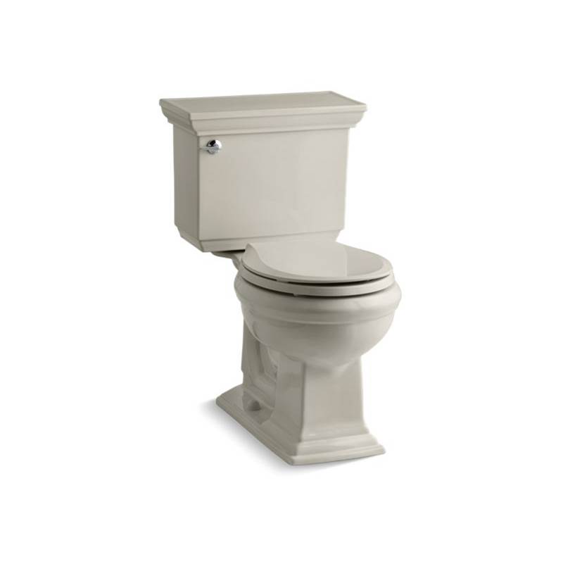 Kohler Memoirs® Stately Comfort Height® Two-piece round-front 1.28 gpf chair height toilet with insulated tank