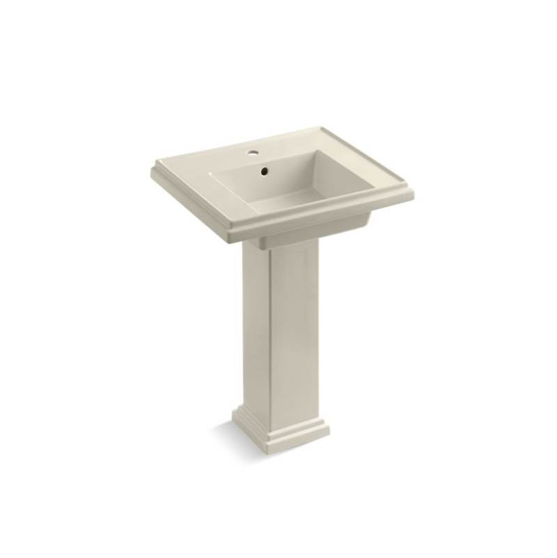 Kohler Tresham® 24'' pedestal bathroom sink with single faucet hole