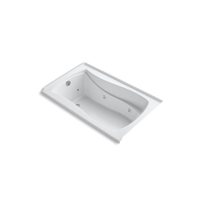 Kohler Mariposa® 60'' x 36'' alcove whirlpool with integral flange, left-hand drain and heater