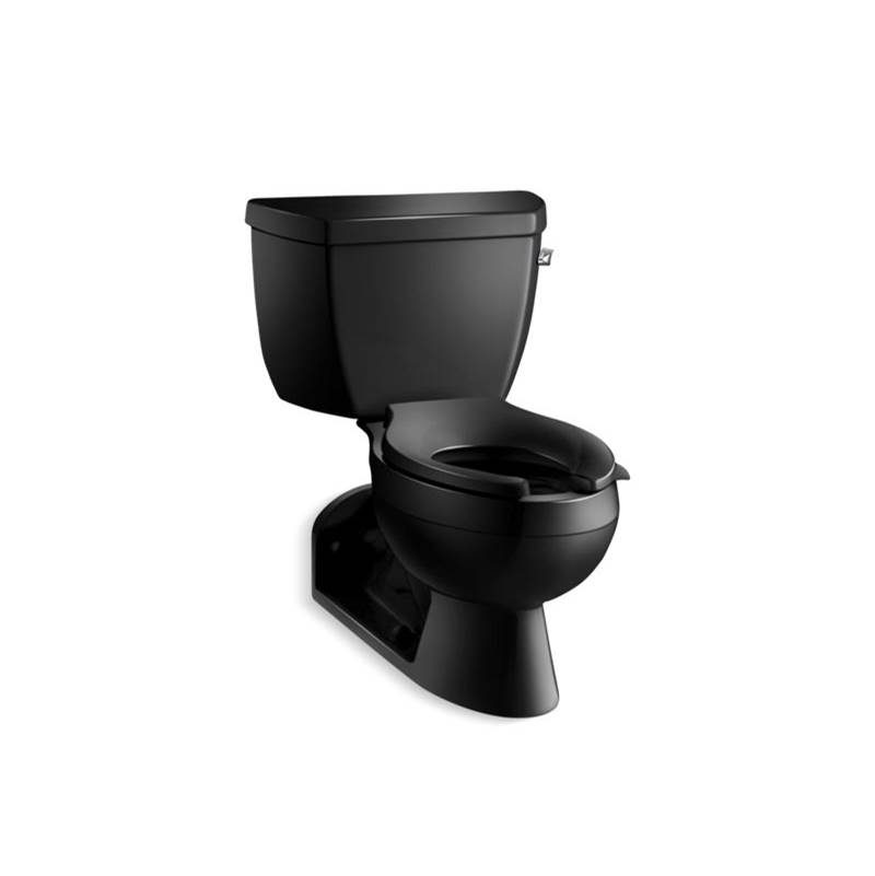 Kohler Barrington™ Two-piece elongated 1.6 gpf toilet with Pressure Lite® flushing technology and right-hand trip lever