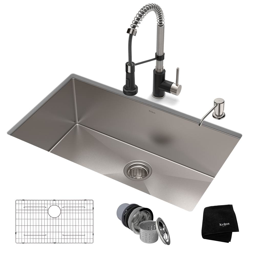 Kraus - Undermount Kitchen Sink and Faucet Combos
