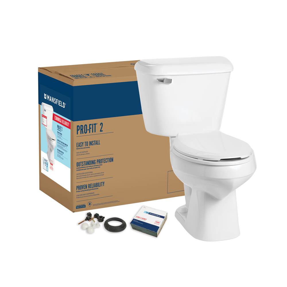 Mansfield Plumbing Pro-Fit 2 1.6 Elongated Complete Toilet Kit