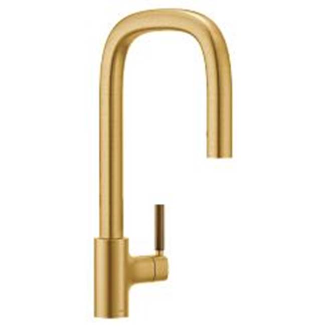 Moen Brushed Gold One-Handle Pulldown Kitchen Faucet