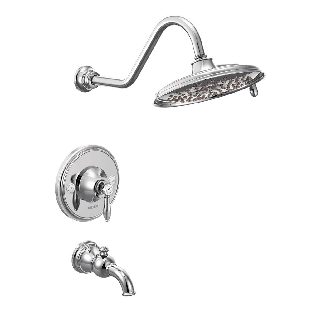 Moen Weymouth Posi-Temp 1-Handle Eco-Performance Tub and Shower Trim Kit in Chrome (Valve Sold Separately)