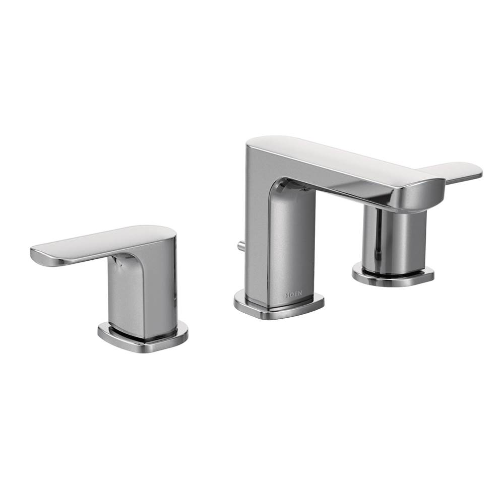 Moen Rizon Two-Handle Widespread Bathroom Faucet, Valve Required, Chrome