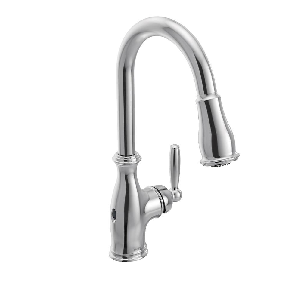 Moen Moen Brantford Motionsense Wave Touchless One-Handle Pulldown Kitchen Faucet Featuring Reflex, Chrome ()