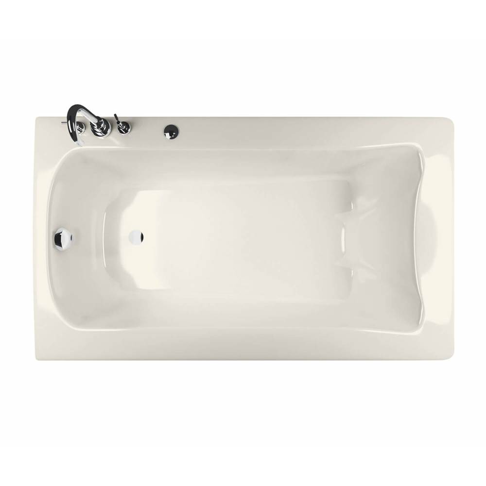 Maax Release 6032 Acrylic Drop-in Right-Hand Drain Hydromax Bathtub in Biscuit