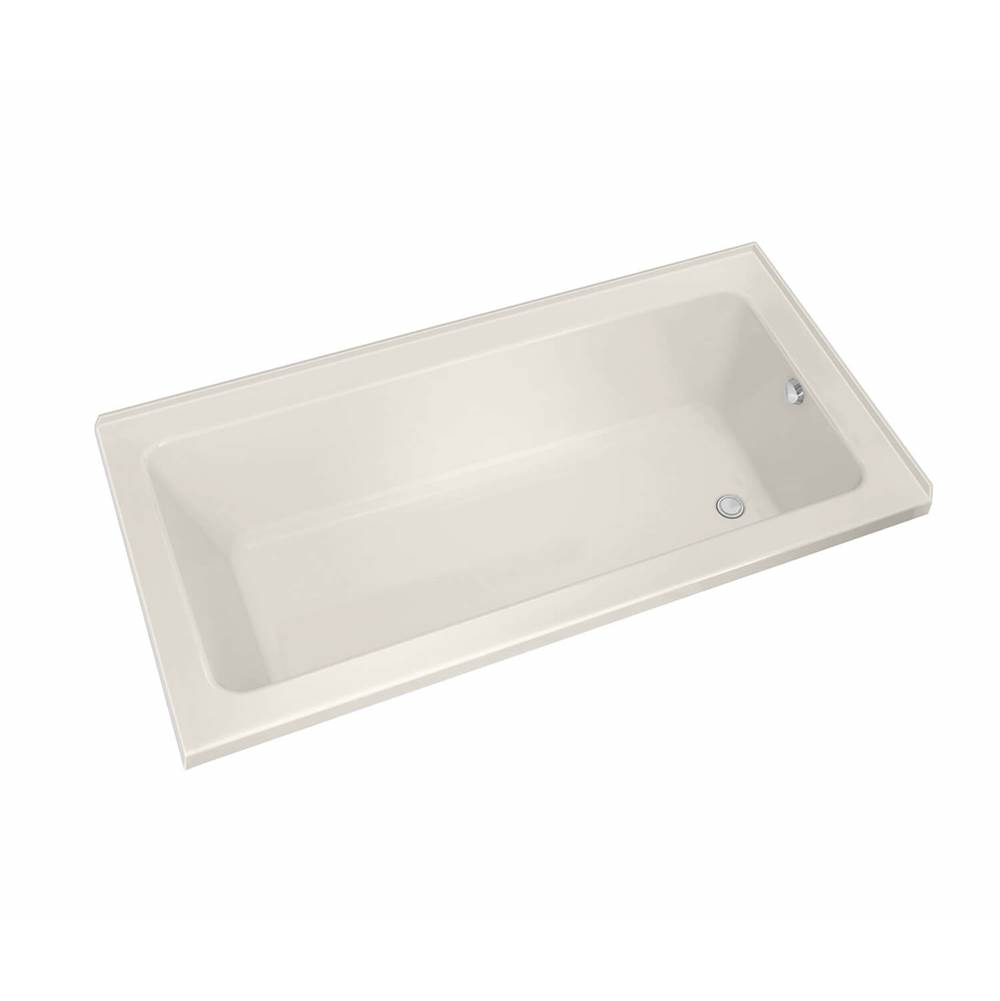 Maax Pose 6030 IF Acrylic Corner Right Right-Hand Drain Whirlpool Bathtub in Biscuit