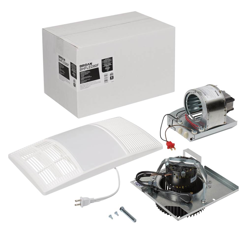 Broan Nutone PowerHeat™ 80 CFM LED/CCT 1.5 Sones Heater Fan Light Finish Pack