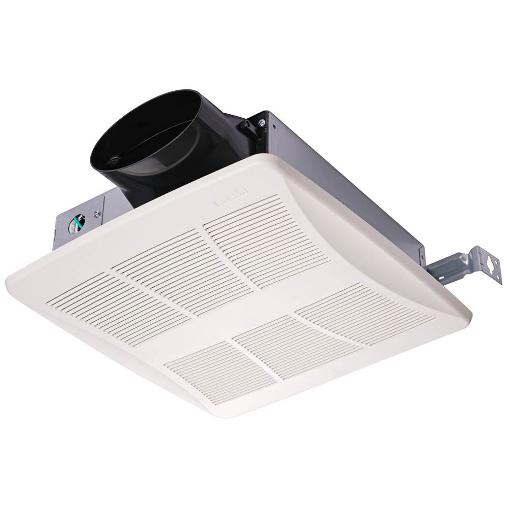 Broan Nutone Lo-Profile 50/80/100 Selectable CFM Bathroom Exhaust Fan with Humidity Sensing, ENERGY STAR®