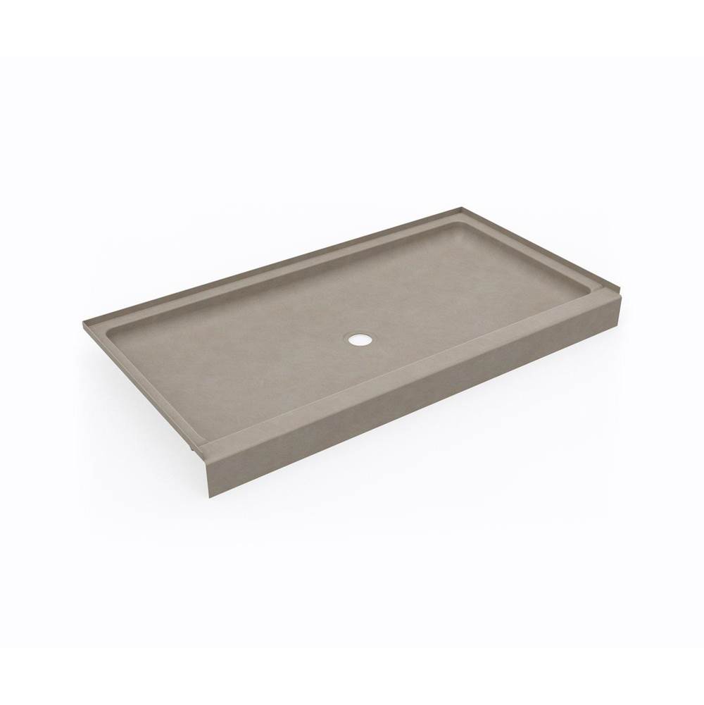 Swan SS-3260 32 x 60 Swanstone® Alcove Shower Pan with Center Drain Limestone