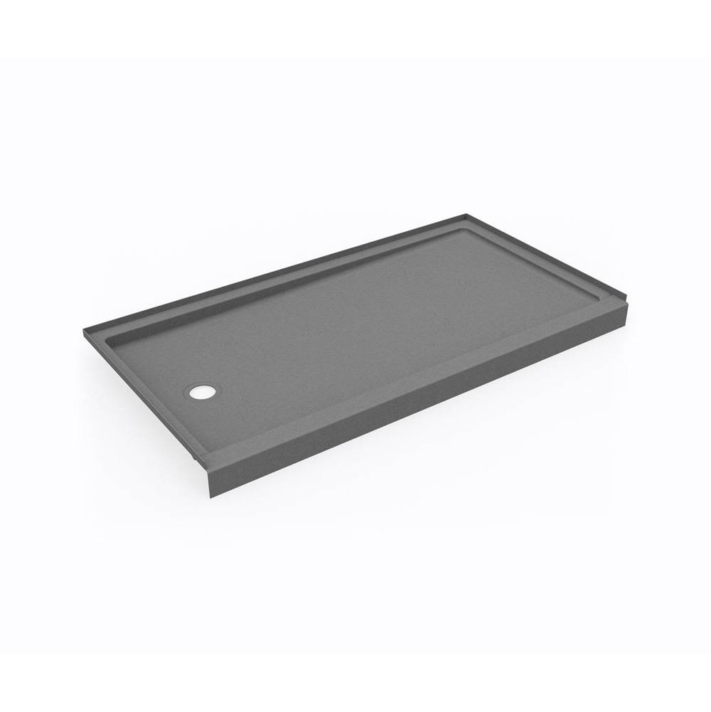 Swan SR-3260LM/RM 32 x 60 Swanstone® Alcove Shower Pan with Right Hand Drain Ash Gray