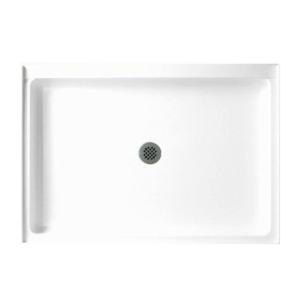 Swan SS-3448 34 x 48 Swanstone Alcove Shower Pan with Center Drain Clay
