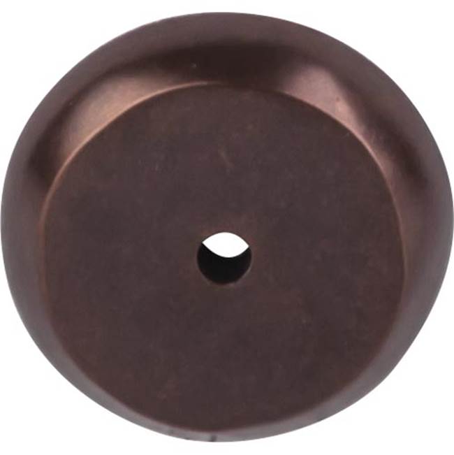 Top Knobs Aspen Round Backplate 1 1/4 Inch Mahogany Bronze
