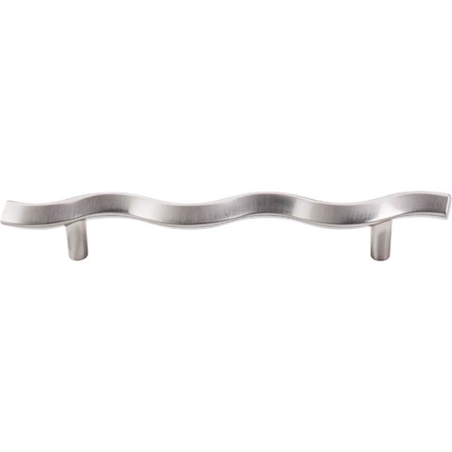 Top Knobs Wave Pull 5 1/16 Inch (c-c) Brushed Satin Nickel